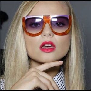 RARE Vintage Fendi SS2011 Havana Lavender Sunglasses FS 5198/220/135
